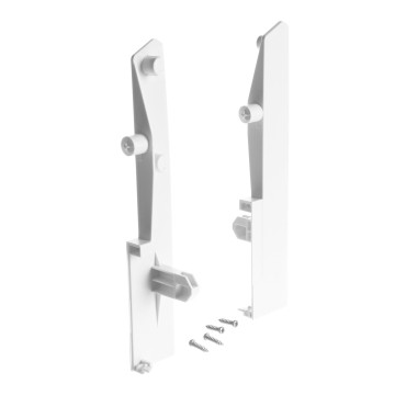RIEX NX40, DRŹIAK ČELA VNÚTORNEJ ZÁSUVKY, 204MM, PRE 4 OKRÚHLE RELINGY, BIELA