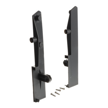 RIEX NX40, DRŹIAK ČELA VNÚTORNEJ ZÁSUVKY, 204MM, PRE 4 OKRÚHLE RELINGY, SIVÁ