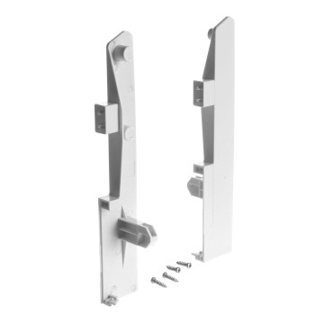 RIEX NX40, DRŹIAK ČELA VNÚTORNEJ ZÁSUVKY, 204MM, PRE 4 HRANATÉ RELINGY, BIELA