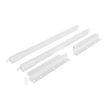 RIEX NX40, HRANATÝ RELING 2KS + DRŽIAK CHRBTA 204MM, BIELA