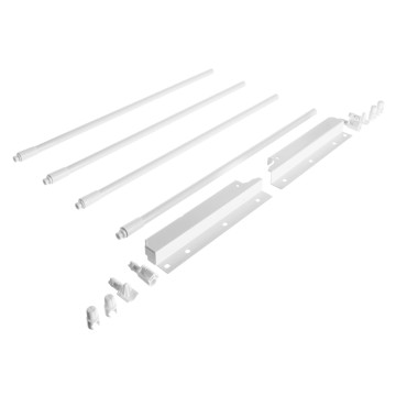 RIEX NX40, OKRÚHLY RELING 4KS + DRŽIAK CHRBTA 204MM, BIELA