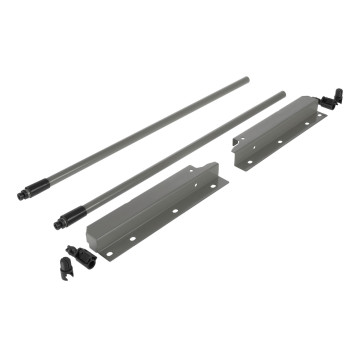 RIEX NX40, OKRÚHLY RELING 2KS + DRŽIAK CHRBTA 204MM, SIVÁ