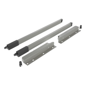 RIEX NX40, HRANATÝ RELING 2KS + DRŽIAK CHRBTA 204MM, SIVÝ