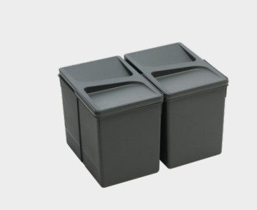 ODPADKOVÝ KÔŠ UNP 60, 2x15L, ANTRACIT