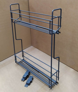 VÝSUVNÝ KÔŠ BOČNÝ CRETAF, 150MM, HETTICH, ANTRACIT