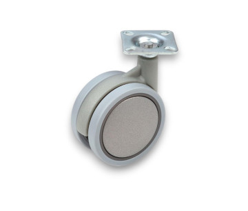 KOLIESKO OTOČNÉ STONG CASTORS, D75, STRIEBORNO-SIVÉ