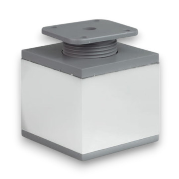 NÁBYTKOVÁ NOHA HRANATÁ BIG, 60x60, H60, INOX**