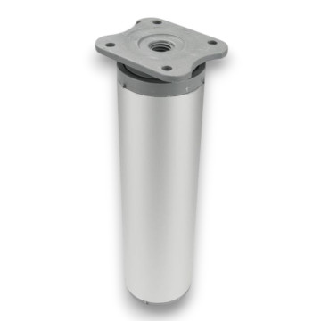 NÁBYTKOVÁ NOHA VALCOVÁ DN-037, H150, ELOXOVANÝ HLINÍK