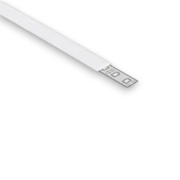 LED DIFÚZOR SLIM 25, NAKLIKÁVACÍ, MLIEČNY, 2BM