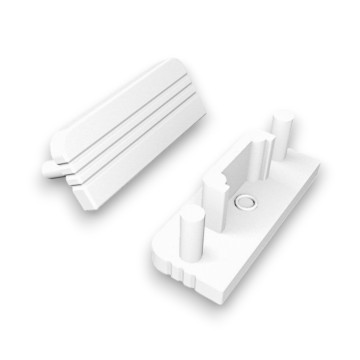 LED KONCOVKY K PROFILU SURFACE, BIELE