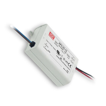 STAVEBNÝ LED NAPÁJACI ZDROJ MEAN WELL APV-25-12, 12V 25W IP42