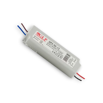STAVEBNÝ LED NAPÁJACI ZDROJ GLP GPV-50-12, 12V 50W IP 67