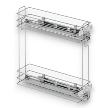 VÝSUVNÝ KÔŠ STARAX S-2444-C ĽAVÝ 250, PLNOVÝSUV BLUM S TLMENÍM, CHRÓM