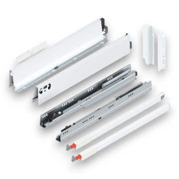 BLUM ANTARO KOMPLET, "D", S RELINGOM, 65KG, HODVÁBNE BIELA