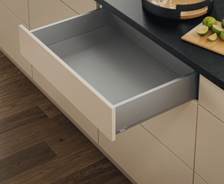 BLUM MERIVOBOX KOMPLET, "K", 40KG, INDIUM SIVÁ